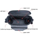 Geantă de umăr impermeabilă pentru scutece 32 x 16 x 18,5 cm cu buzunare pentru biberoane și șervețele umede, organizator de călătorie 4