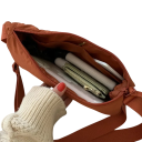 Geantă de umăr pentru femei 30 x 9 x 15 cm Închidere cu fermoar Geantă ușoară din nylon cu formă practică pentru utilizare zilnică 3