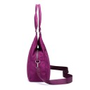Geantă de umăr pentru femei cu mânere lungi Geantă mare din nylon și poliester cu curea detașabilă și buzunar cu fermoar 39 x 36 x 15 9