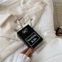 Geantă de umăr pentru femei în formă de cutie de țigări cu inscripția Smoking Kills Lanț de purtare Din piele PU Dimensiune 10 x 5 x 15 cm 2