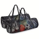 Geantă din plasă pentru echipament de scufundare 94 x 38 x 38 cm Capacitate 100 l Geantă sportivă din poliester transparentă pentru plajă, piscină 2