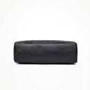 Geantă mare neagră de damă de umăr cu mânere lungi Geantă spațioasă pentru muncă și oraș Piele artificială Dimensiuni 35 x 28 x 11 cm 2