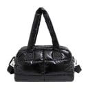 Geantă matlasată pentru femei pentru mână și pe umăr 38 x 25 x 12 cm Aspect umflat lucios Formă spațioasă Mânere căptușite Curea lată 1