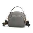 Geantă mică de damă crossbody cu ureche și curea lată ajustabilă Mai multe compartimente cu fermoar Poliester Dimensiuni 17 x 14 x 8 3