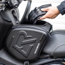 Geantă motocicletă deasupra rezervorului 14 l 28 × 25,5 × 27 cm neagră geantă de călătorie compactă pentru scuter și motocicletă pentru depozitarea 2