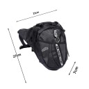 Geantă multifuncțională pentru motocicletă, 27 × 25 × 7 cm, Oxford, pentru exterior, geantă pentru motocicletă pentru bărbați, geantă pentru coapsă 5