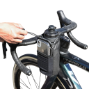 Geantă pentru bidon de bicicletă 21 x 11 cm Suport pentru ghidon izolat termic Suprafață din piele Geantă de apă impermeabilă pentru bicicletă cu atașament 2
