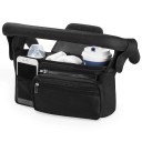 Geantă pentru cărucior cu suport pentru bidon și telefon 33 x 16 x 10 cm Buzunar frontal cu fermoar Husă detașabilă 8