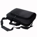Geantă pentru laptop Geantă neagră de umăr cu buzunar frontal cu fermoar Curea ajustabilă și detașabilă Două mânere Nailon Dimensiuni 29 x 5,5 x 40 cm 2