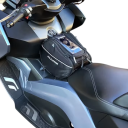 Geantă pentru motocicletă deasupra rezervorului 25 l 32 × 20 × 25 cm geantă de călătorie neagră pentru scuter și motocicletă pentru depozitarea 3