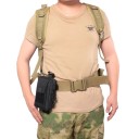 Geantă tactică de talie mare 18x8 cm, culori neutre, geantă sport pentru vânătoare, geantă durabilă pentru exterior, cu buzunare, geantă pentru echipament de drumeție 5