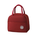Geantă termică 22x14x19 cm, geantă de prânz portabilă neutră, geantă mică izolată pentru alimente, băuturi, picnic, la serviciu, compactă 3