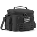 Geantă termică cu compartimente 20x30x22 cm, cu fermoar, geantă izotermă portabilă, culoare neutră, geantă de prânz pentru mâncare 2