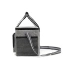 Geantă termică gri 23x31x19 cm Izolație pentru alimente Geantă de prânz Închidere cu fermoar Construcție spațioasă Culoare elegantă Pentru serviciu și călătorii 2