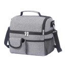 Geantă termică pentru alimente 25x23x16 cm Culori neutre Închidere cu fermoar Compartimente multiple Reținere a temperaturii Geantă pentru prânz Geantă pentru picnic 1