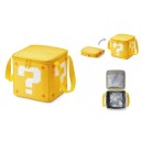 Geantă termo de răcire pliabilă galbenă cu semn de întrebare 22 cm cub izolație pentru mâncare băuturi picnic geantă de prânz 5