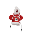 Gear Shift Cover and Hooded Sweatshirt with Faux Fur, Ghost Print and "Boo!" Slogan, Cotton, Polyester 1
