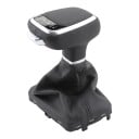 Gearknop med LED-belysning P R N D/S, 99 × 58 × 106 mm, læder og plast, sort, til Audi A6 C7 2012–2015, S6 og S7 2013 1