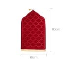 Gebedsmat 65 x 110 cm Zachte islamitische gebedsmat Lichtgewicht opvouwbare reisversie Elegant design Comfortabel oppervlak 7