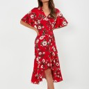 Geblümtes Wickelkleid 2