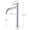 Geborstelde gouden badkamer wastafelkraan 37x15x9,6x21x5 cm Moderne kraan voor warm en koud water Elegante design 2