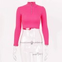 Gebreide crop top voor dames A2178 8