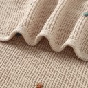 Gebreide katoenen deken voor baby 70x90 cm Babydeken voor kinderwagen Wiegjes Kleurrijk patroon Pasgeborenen Baby&#39;s Slapen 6