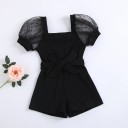 Gebreide overall voor meisjes T2646 1
