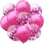 Geburtstagsballons mit Konfetti 10 Stk 18