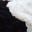 Gecoate lint met ruches 6 cm x 91 cm Decoratief textiel lint mengsel van polyester en katoen voor naaien versieren van kleding handgemaakte 3