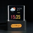 GeekMagic Smart Mini Display 38 x 35 x 31 mm WiFi-Uhr mit Wetter-LED, transparentes Würfel-Panel, USB-Stromversorgung, Anzeige von Uhrzeit 11