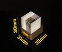 GeekMagic Smart Mini Display 38 x 35 x 31 mm WiFi-ur med vejr-LED, transparent kubepanel, USB-strøm, visning af tid og billeder 7