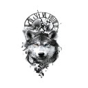 Gefälschtes Wolf-Tattoo 4