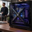 Gehäuselüfter 120 x 120 mm ohne Rahmen mit ARGB-Beleuchtung PWM Drehzahlregelung und FDB Lager 12 V 1600 rpm für Gaming-PC 6