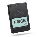 Geheugenkaart voor PS2 PlayStation 2 FMCB V1.953 8 MB Geheugenkaart Zwart Voor het opslaan van gameposities Voor de gameconsole PlayStation 2 1