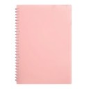 Gekartonneerde gelinieerde notitieboek B5 met 60 pagina's en een deelbare spiraal in één kleur met matte afwerking voor aantekeningen van studie en werk 9