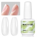 Gel de unhas 15 ml gel UV fortificante e prolongador gel multifuncional para modelação reparação colagem de pedras 8