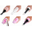 Gel sfumato per unghie 15 ml Base trasparente per effetto marmorizzato e acquerello Decorazione LED UV Manicure domestica 8