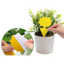 Gelbe klebrige Fliegenfallen für Obstfliegen 15 Stück ungiftige Klebefallen in Blumenform ohne Pestizide für Pflanzen und Haushalt 2