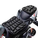 Gelové podložky na sedlo motocyklu 2 ks 3D komfortní 30 × 28 cm a 23,5 × 21 cm prodyšný gel černé univerzální pro motorku 4