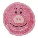 Gelový chladivý obklad pro děti motiv prasátka opakovaně použitelný průměr 12 cm z PVC na otoky modřiny a drobné úrazy do lékárničky 1