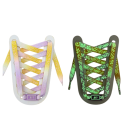 Gemusterte Leuchtschnürsenkel 140 cm Bunte Leuchteffekte Stylisches Partyaccessoire Modische Leuchtschuhe für Kinder und Erwachsene 6