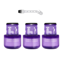 Genanvendelige HEPA-filtre 3 stk 13 x 9 x 6,7 cm til Dyson V11 Animal V11 Torque Drive V15 Detect Vaskbare reservedele 1