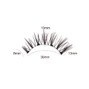 Gene magnetice 3D artificiale 8–13 mm Lungimea benzii 30 mm Gene rezistente la apă reutilizabile cu pensetă magnetică aspect natural 2