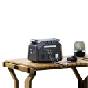 Générateur portable IEE P1800 1800 W Puissance de crête 3600 W Capacité 1024 Wh Batterie LiFePO4 avec application et éclairage Noir Pour camping et caravane 4