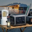 Generatore portatile 1152 Wh LiFePO4 1800 W Generatore solare UPS 650 W ricarica rapida 3500+ cicli presa EU 4x AC 2x USB-C Ricarica wireless 2