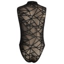 Gennemsigtig ærmeløs bodysuit til kvinder B784 4