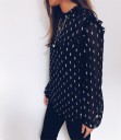 Gennemsigtig bluse med mønster til kvinder 4