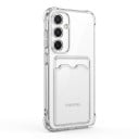 Gennemsigtig cover til Samsung Galaxy A16 5G med kortlomme Holdbar Forstærkede hjørner Kamera beskyttelse Fleksibelt materiale Til 1