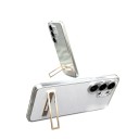 Gennemsigtig cover til Samsung Galaxy S24+ med udklappeligt stativ Materiale TPU og metal Beskyttende etui til mobil S24 Plus Til videoer 5